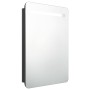 Armario de baño con espejo LED negro brillante 60x11x80 cm von , Badezimmerwaschtische - Ref: Foro24-326504, Preis: 150,72 €,...