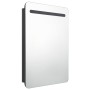 Armario de baño con espejo LED negro brillante 60x11x80 cm von , Badezimmerwaschtische - Ref: Foro24-326504, Preis: 150,72 €,...