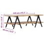 Mesa de centro madera maciza de mango 115x60x40 cm | Foro24.es | Tu tienda online para hogar, jardín y más Foro24.es