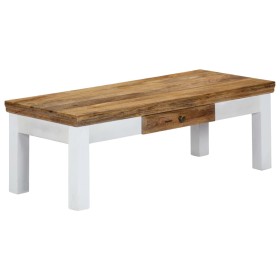 Mesa de centro madera maciza de mango 110x50x40 cm