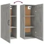 Engineered wood hanging wardrobe in concrete gray, 35x34x90 cm by vidaXL, Lockers and storage cabinets - Ref: Foro24-812478, ...