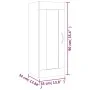 Engineered wood hanging wardrobe in concrete gray, 35x34x90 cm by vidaXL, Lockers and storage cabinets - Ref: Foro24-812478, ...