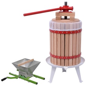 Conjunto de prensa y trituradora de frutas y vinos 2 piezas de , Producción de vino - Ref: Foro24-277150, Precio: 210,35 €, D...