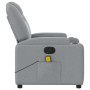 Sillón reclinable de masaje de tela gris claro | Foro24.es | Tu tienda online para hogar, jardín y más Foro24.es