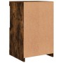 Mesita de noche luces LED 2 uds madera ingeniería roble ahumado von , Schließfächer und Lagerschränke - Ref: Foro24-836639, P...