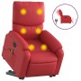 Sillón de masaje elevable eléctrico cuero artificial rojo | Foro24.es | Tu tienda online para hogar, jardín y más Foro24.es