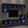 Muebles TV pared con LED 8 pzas madera ingeniería roble ahumado von , TV-Möbel - Ref: Foro24-3216672, Preis: 229,05 €, Rabatt: %