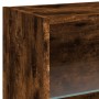 Muebles TV pared con LED 8 pzas madera ingeniería roble ahumado von , TV-Möbel - Ref: Foro24-3216672, Preis: 229,05 €, Rabatt: %