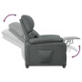 Sillón reclinable de tela gris oscuro by , Armchairs - Ref: Foro24-340178, Price: 187,04 €, Discount: %