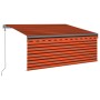 Toldo retráctil automático con persiana naranja y marrón 3x2,5m von , Markisen - Ref: Foro24-3069390, Preis: 345,31 €, Rabatt: %