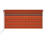 Toldo retráctil automático con persiana naranja y marrón 3x2,5m von , Markisen - Ref: Foro24-3069390, Preis: 345,31 €, Rabatt: %