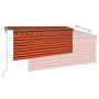 Toldo retráctil automático con persiana naranja y marrón 3x2,5m von , Markisen - Ref: Foro24-3069390, Preis: 345,31 €, Rabatt: %