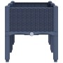 Jardinera con patas PP azul gris 80x40x42 cm by , Pots and planters - Ref: Foro24-367891, Price: 57,74 €, Discount: %
