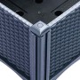 Jardinera con patas PP azul gris 80x40x42 cm by , Pots and planters - Ref: Foro24-367891, Price: 57,74 €, Discount: %