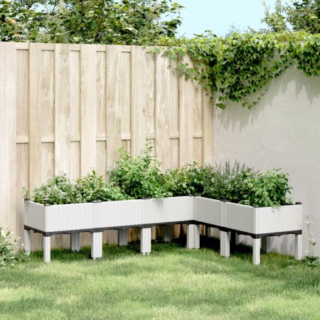 Jardinera con patas PP blanco 160x120x42 cm | Foro24.es | Tu tienda online para hogar, jardín y más Foro24.es
