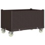 Jardinera con ruedas PP marrón 80x50x54 cm | Foro24.es | Tu tienda online para hogar, jardín y más Foro24.es