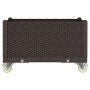 Jardinera con ruedas PP marrón 80x50x54 cm | Foro24.es | Tu tienda online para hogar, jardín y más Foro24.es