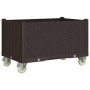 Jardinera con ruedas PP marrón 80x50x54 cm | Foro24.es | Tu tienda online para hogar, jardín y más Foro24.es