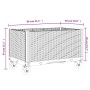 Jardinera con ruedas PP marrón 80x50x54 cm | Foro24.es | Tu tienda online para hogar, jardín y más Foro24.es