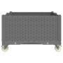 Jardinera con ruedas PP gris claro 100x80x54 cm | Foro24.es | Tu tienda online para hogar, jardín y más Foro24.es