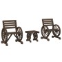 Juego de muebles de jardín 3 piezas madera maciza de abeto | Foro24.es | Tu tienda online para hogar, jardín y más Foro24.es