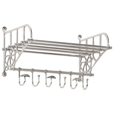 Soporte de equipaje con perchas de pared aluminio | Foro24.es | Tu tienda online para hogar, jardín y más Foro24.es