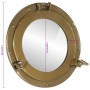 Espejo de ojo de buey de pared aluminio y vidrio Ø38 cm | Foro24.es | Tu tienda online para hogar, jardín y más Foro24.es