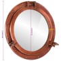 Espejo de ojo de buey de pared aluminio y vidrio Ø50 cm | Foro24.es | Tu tienda online para hogar, jardín y más Foro24.es