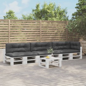 Cojines para palés 7 piezas tela gris antracita de , Cojines para sillas y sofás - Ref: Foro24-3217145, Precio: 275,59 €