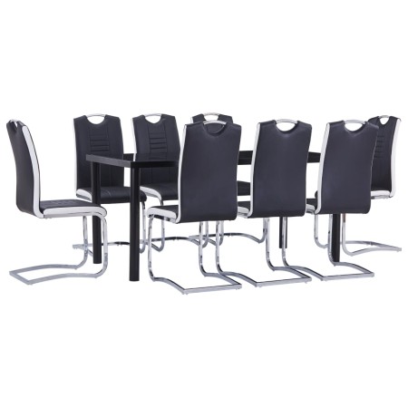 Juego de comedor 9 piezas cuero sintético negro von , Möbelsets für Küchen und Esszimmer - Ref: Foro24-3053068, Preis: 892,70...
