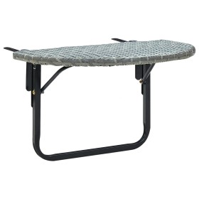Mesa de jardín de ratán sintético gris 60x60x40 cm von , Gartentische - Ref: Foro24-45775, Preis: 39,40 €, Rabatt: %