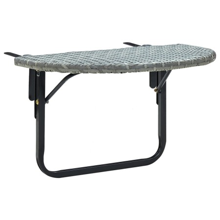 Mesa de jardín de ratán sintético gris 60x60x40 cm von , Gartentische - Ref: Foro24-45775, Preis: 39,40 €, Rabatt: %