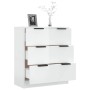 Aparador de madera contrachapada blanco brillante 60x30x70 cm de vidaXL, Aparadores - Ref: Foro24-811076, Precio: 103,68 €, D...