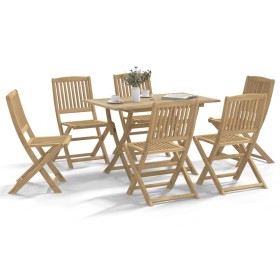 Juego de comedor para jardín 7 piezas madera maciza acacia by , Garden sets - Ref: Foro24-3214237, Price: 354,42 €, Discount: %