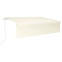 Toldo automático retráctil con persiana 6x3 m crema by , Awnings - Ref: Foro24-3069367, Price: 527,23 €, Discount: %