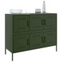 Aparador acero verde oliva 100,5x39x79 cm | Foro24.es | Tu tienda online para hogar, jardín y más Foro24.es