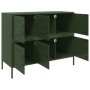 Aparador acero verde oliva 100,5x39x79 cm | Foro24.es | Tu tienda online para hogar, jardín y más Foro24.es