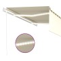 Toldo automático con persiana LED sensor de viento crema 4x3 m de , Toldos - Ref: Foro24-3069312, Precio: 648,54 €, Descuento: %