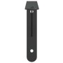 Soportes estante 4 uds acero inoxidable negro 23,5x2,5x15,5 cm | Foro24.es | Tu tienda online para hogar, jardín y más Foro24.es