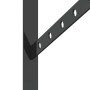 Soportes estante 4 uds acero inoxidable negro 23,5x2,5x15,5 cm | Foro24.es | Tu tienda online para hogar, jardín y más Foro24.es