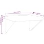 Soportes estante 4 uds acero inoxidable negro 23,5x2,5x15,5 cm | Foro24.es | Tu tienda online para hogar, jardín y más Foro24.es