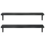 Estantes de pared 2 uds acero inoxidable negro 100x30 cm by , Shelves and shelves - Ref: Foro24-3214512, Price: 78,13 €, Disc...
