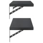 Estantes de pared 2 uds acero inoxidable negro 100x30 cm by , Shelves and shelves - Ref: Foro24-3214512, Price: 78,13 €, Disc...