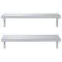 Estantes de pared 2 uds acero inoxidable plateado 75x30 cm by , Shelves and shelves - Ref: Foro24-3214506, Price: 78,14 €, Di...