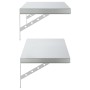 Estantes de pared 2 uds acero inoxidable plateado 75x30 cm by , Shelves and shelves - Ref: Foro24-3214506, Price: 78,14 €, Di...