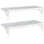 Estantes de pared 2 uds acero inoxidable plateado 75x30 cm by , Shelves and shelves - Ref: Foro24-3214506, Price: 78,14 €, Di...