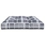 Cojín para sofá de palets de tela a cuadros gris 120x80x12 cm de , Cojines para sillas y sofás - Ref: Foro24-360527, Precio: ...