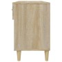 Mueble zapatero madera contrachapada roble Sonoma 102x35x55 cm de vidaXL, Zapateros y organizadores de calzado - Ref: Foro24-...