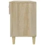 Shoe cabinet made of Sonoma oak plywood 102x35x55 cm by vidaXL, Shoe racks and shoe organizers - Ref: Foro24-812819, Price: 6...