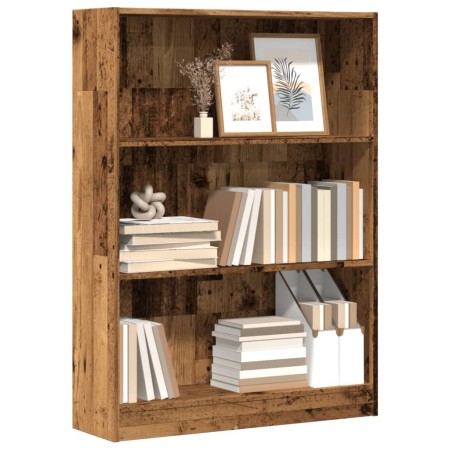 Estantería madera de ingeniería color envejecido 80x24x109 cm de , Librerías y estanterías - Ref: Foro24-857842, Precio: 60,85 €